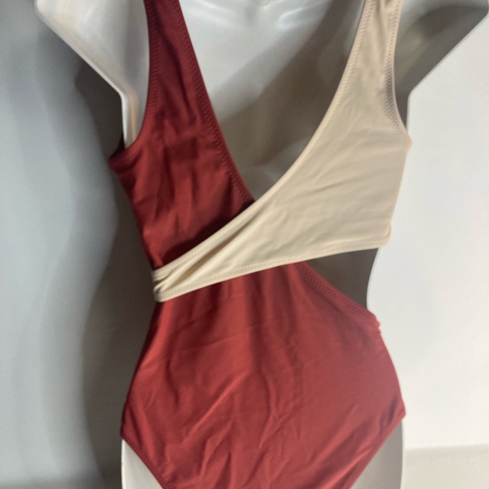 Blooming Jelly Women’s One Piece Swimsuit Dual Color Open Side Size S - Picture 3 of 5